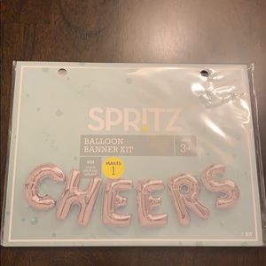 NWT CHEERS balloon banner kit